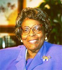 Rep. Cardiss Collins (D-Chicago) was president of the Illinois State Society of Washington, DC from 1995 to 1996. She first came to the U.S. House after the tragic loss of her husband Rep. George Collins in a plane crash in Chicago in December 1972. Mrs. Collins was born Cardiss Hortense Robertson in St. Louis, Mo., September 24, 1931; graduated from Detroit High School of Commerce, Detroit, Mich.; attended Northwestern University; secretary, accountant, and auditor for Illinois department of revenue; committeewoman of Chicago’s twenty-fourth ward; elected as a Democrat to the Ninety-third Congress, by special election to fill the vacancy caused by the death of her husband, United States Representative George W. Collins, and reelected to the eleven succeeding Congresses (June 5, 1973-January 3, 1997).